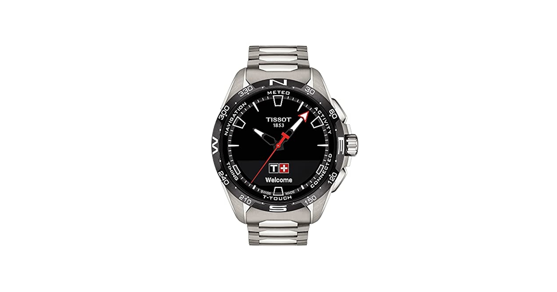 TISSOT T-Touch solar titanium 
 オレンジ 多機能 Tissot T-Touch Connect Solar Titanium Watch, 47.5mm